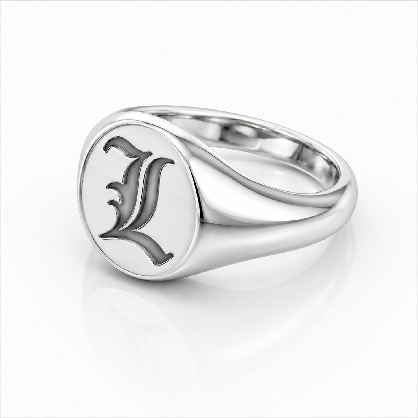 Initial Signet Ring “L”｜SV925 シルバー925 イニシャルリング