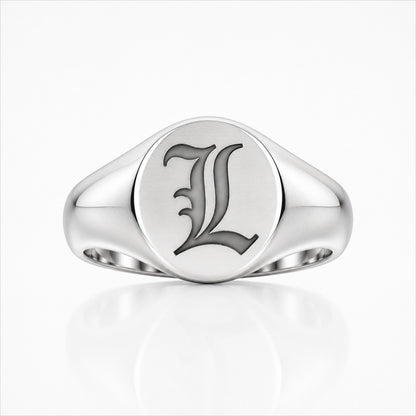 Initial Signet Ring “L”｜SV925 シルバー925 イニシャルリング